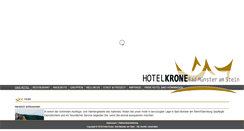 Desktop Screenshot of hotel-krone-nahe.de